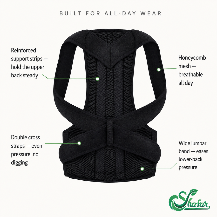 Adjustable posture support belt