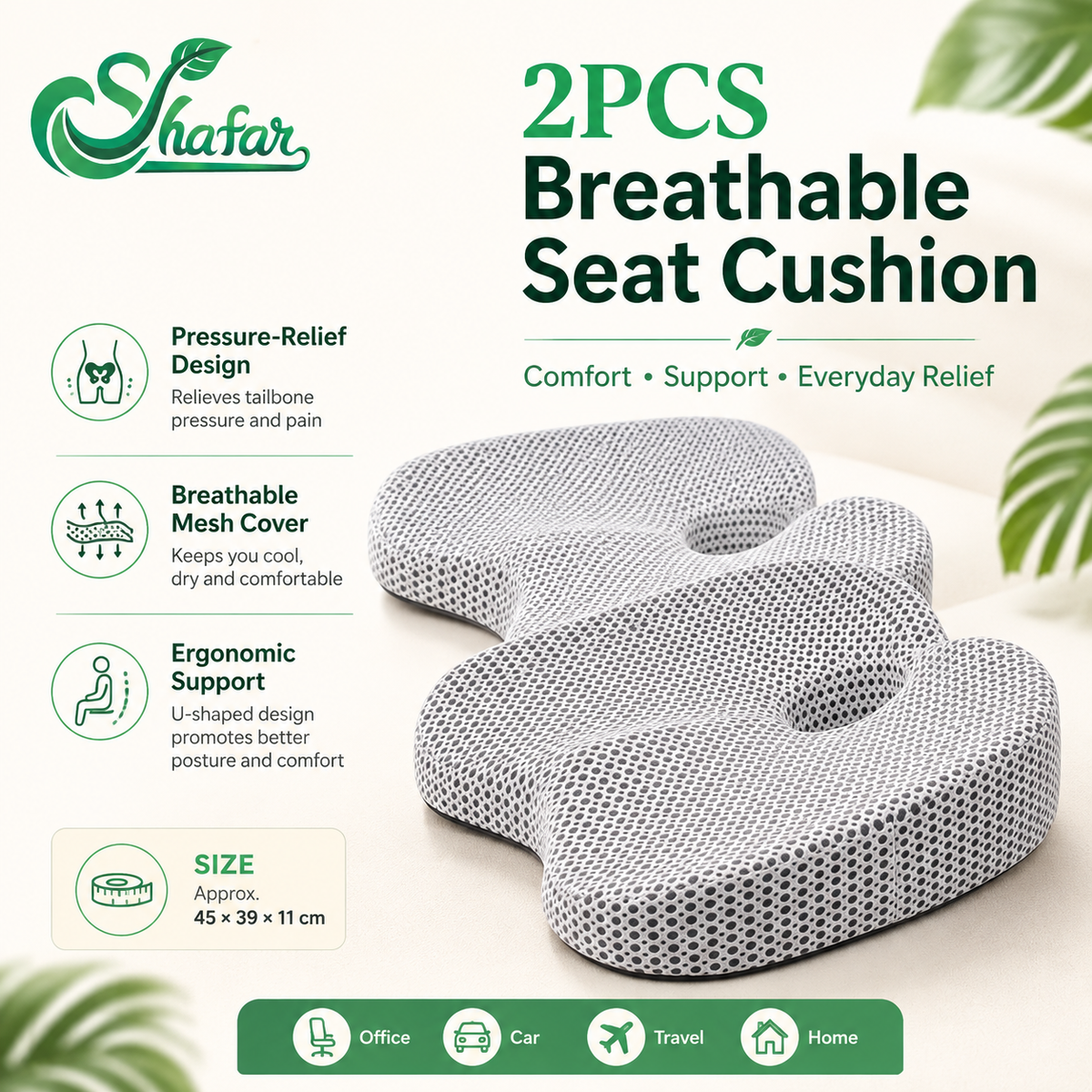 Memory Foam Car Seat Cushion